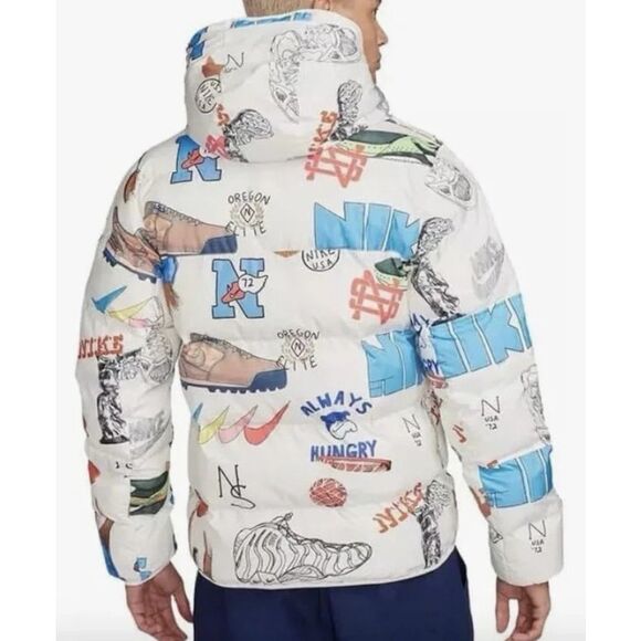 Nike FZ2288-133 Men's Sz L White Storm-FIT Bold School Windrunner Jacket - Picture 14 of 14